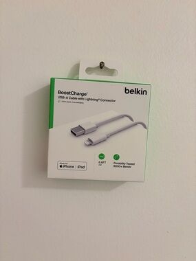 belkin Lightning to USB-A Cable in White